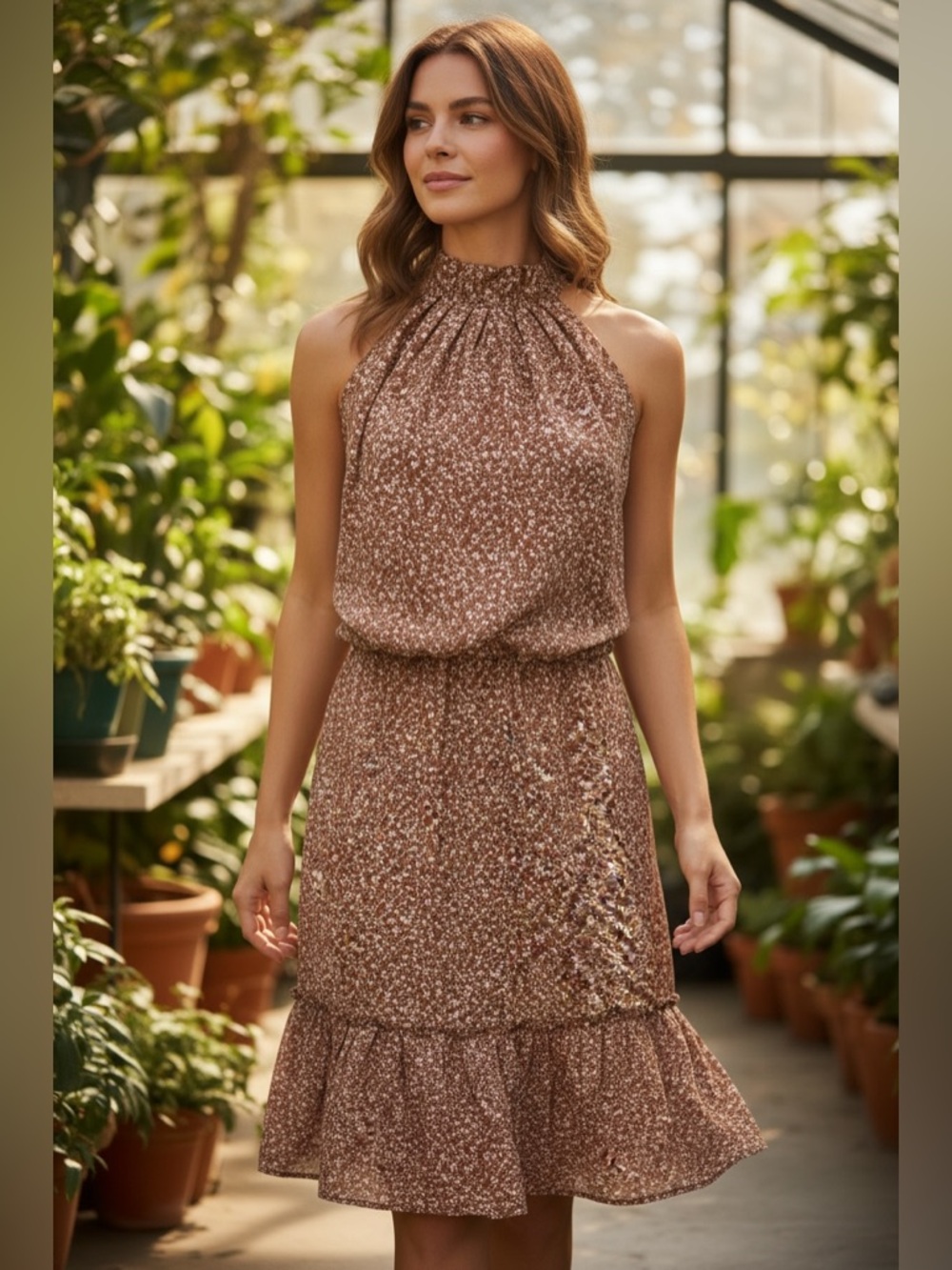 BTFBM Mauve  floral summer Dress